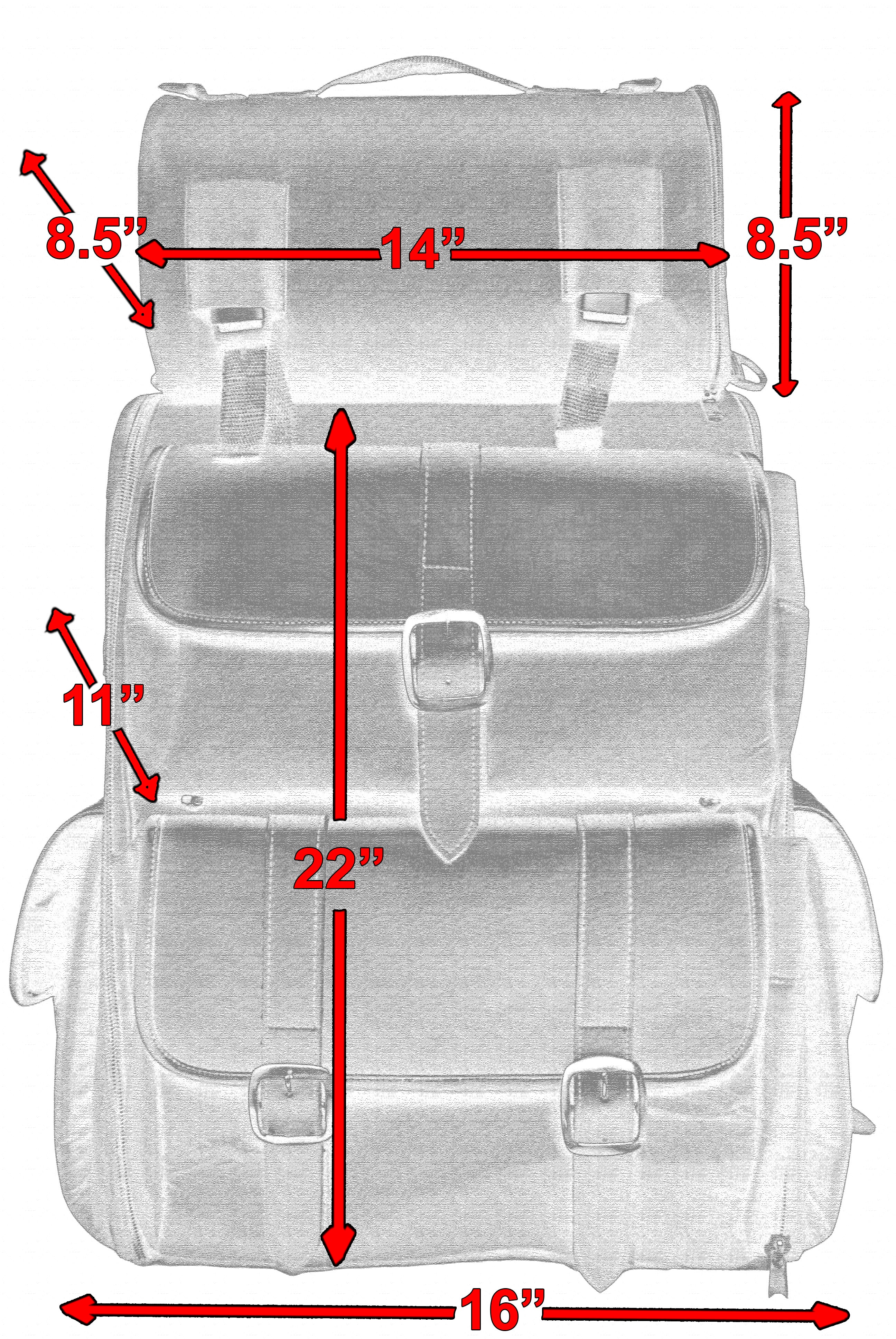 DS Updated Touring Sissy Bar Bag